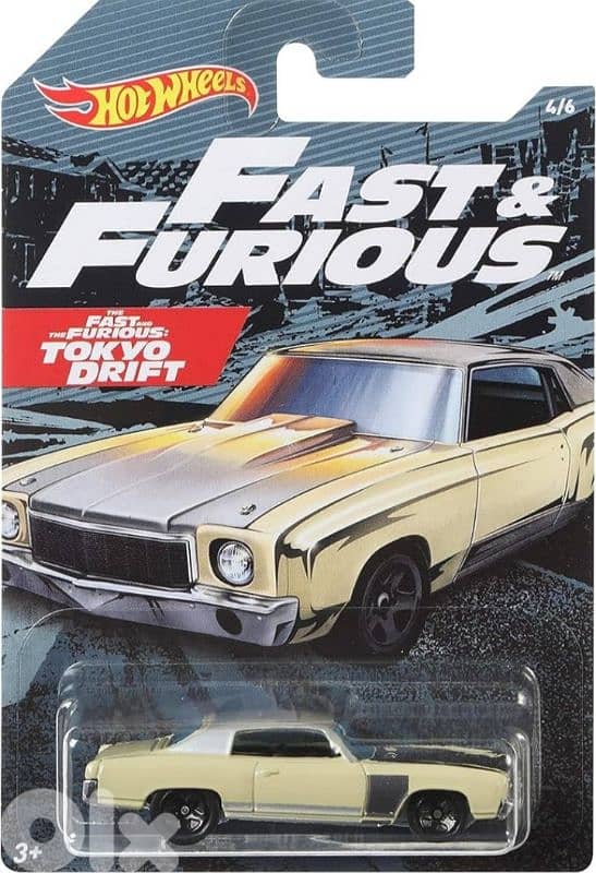 Fast & Furious Hot Wheels diecast car model 1;64. 2