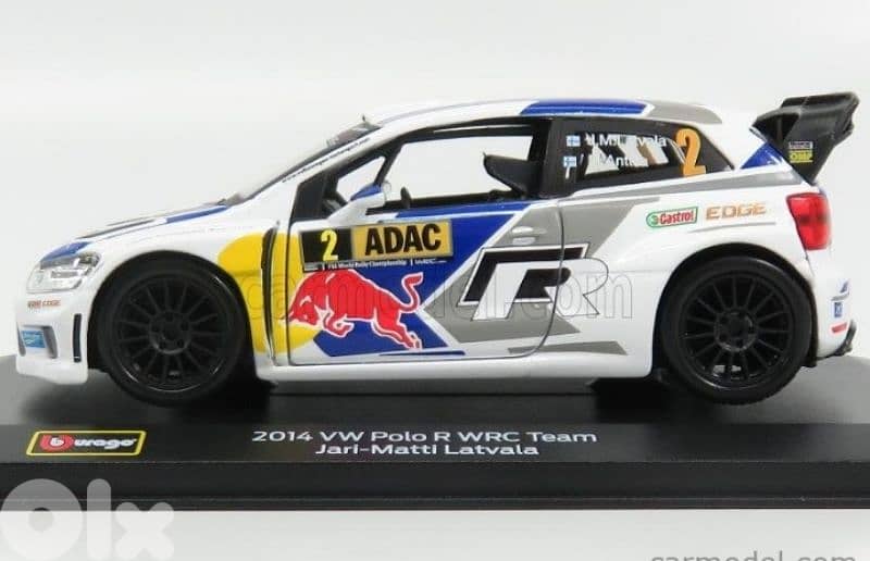 2014 VW Polo WRC R diecast car model 1:32 1