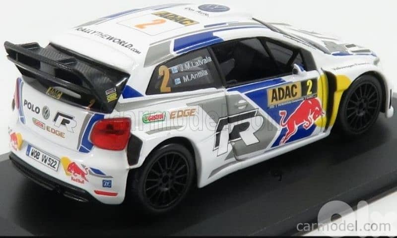 2014 VW Polo WRC R diecast car model 1:32 2