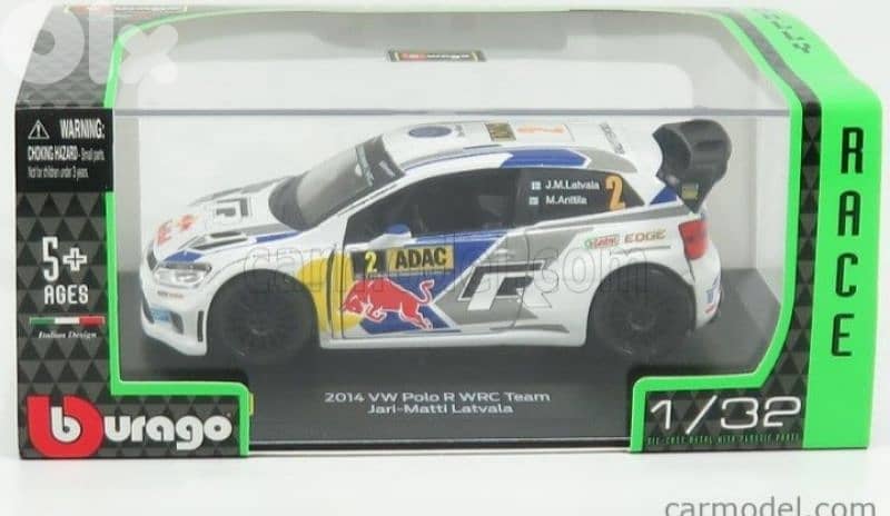 2014 VW Polo WRC R diecast car model 1:32 3