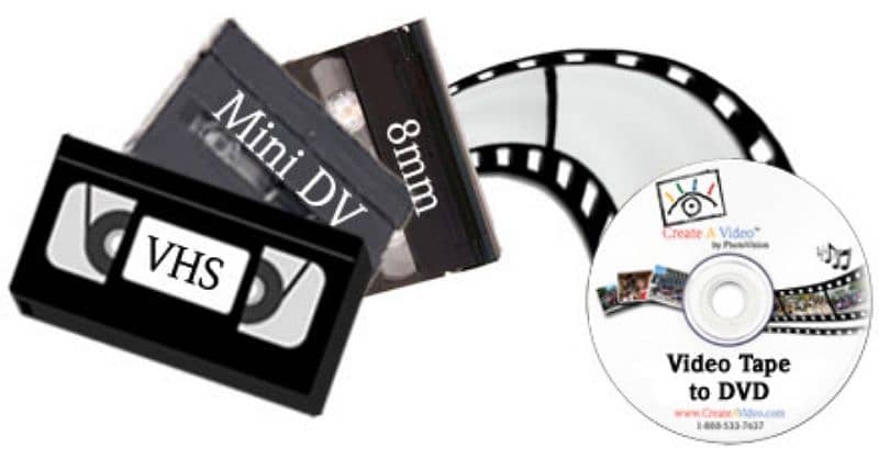 Convert any Cassette to Digital (VHS to Dvd/USB)-$10- 1