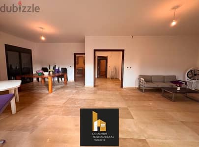 Catchy deal in Kfarehbab 210m2+100m2 terrace Open View/شقة كفرحباب