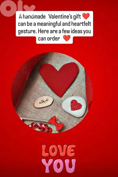 هدايا شغل يد  handmade لعيد العشاق حسب الطلب