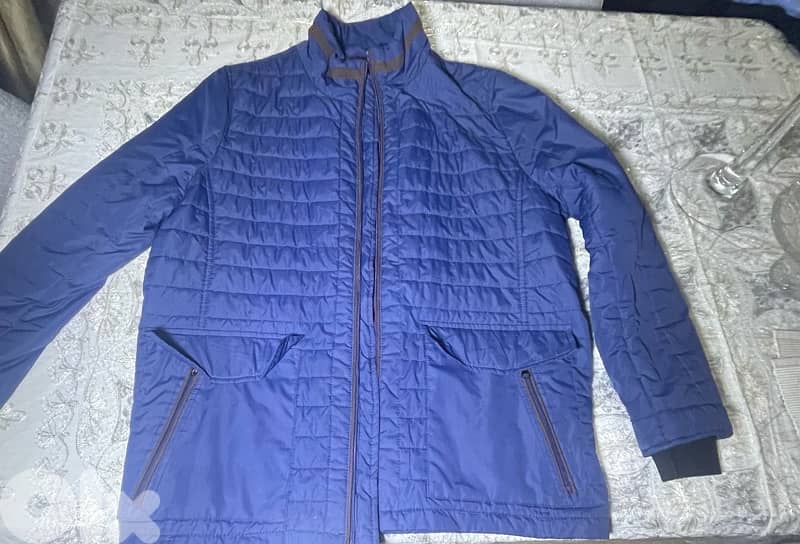 Maison brown blue jacket size XL 0