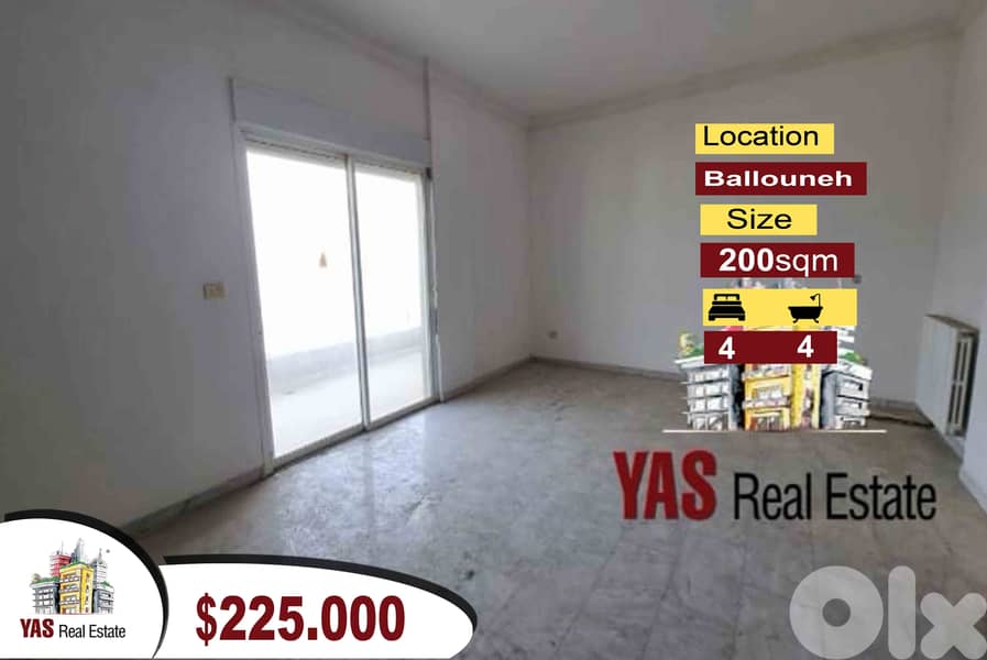 Ballouneh 200m2 + 100m2 Terrace rooftop | High-End | Mountain View | 0