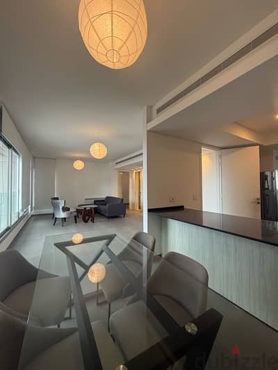 A brand new modern apartment for rent in Achrafieh with open seaview.
