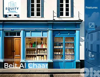 120 SQM Shop For Sale In Beit El Chaar Prime Location #JM146831