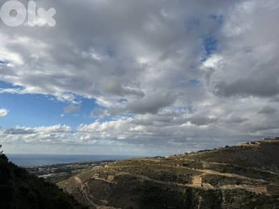 Land+Mountain/Sea View for Sale in Hboub/Jbeil  - أرض للبيع في حبوب