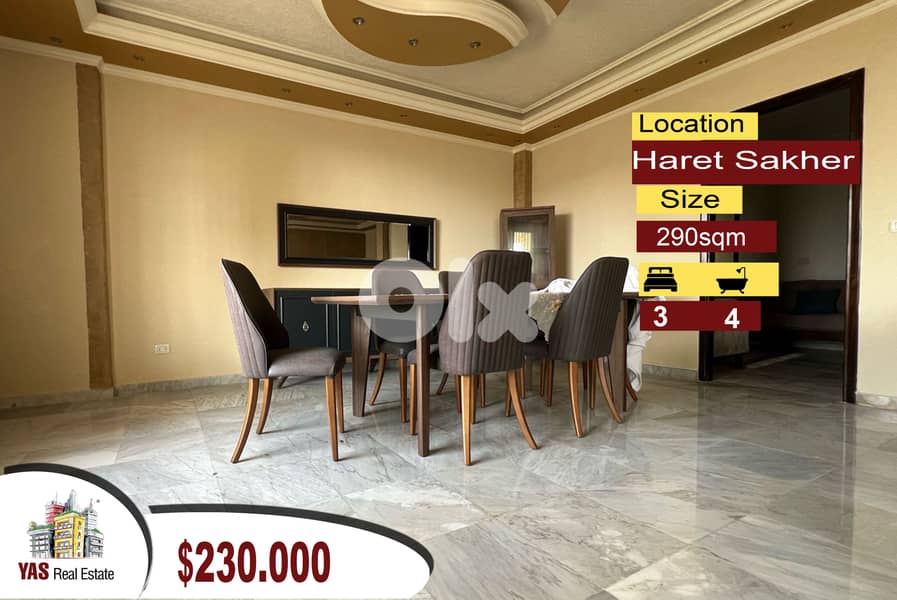 Haret Sakher 290m2 | Modern Architecture |Well Maintained | Calm Area 0