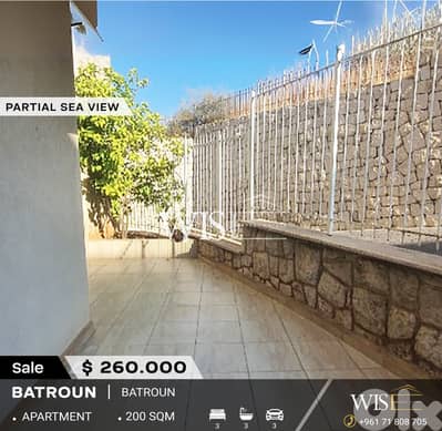 200 SQM Apartment with garden and terrace for SALE in Batroun! 200 SQM Apartment with garden and terrace for SALE in Batroun!