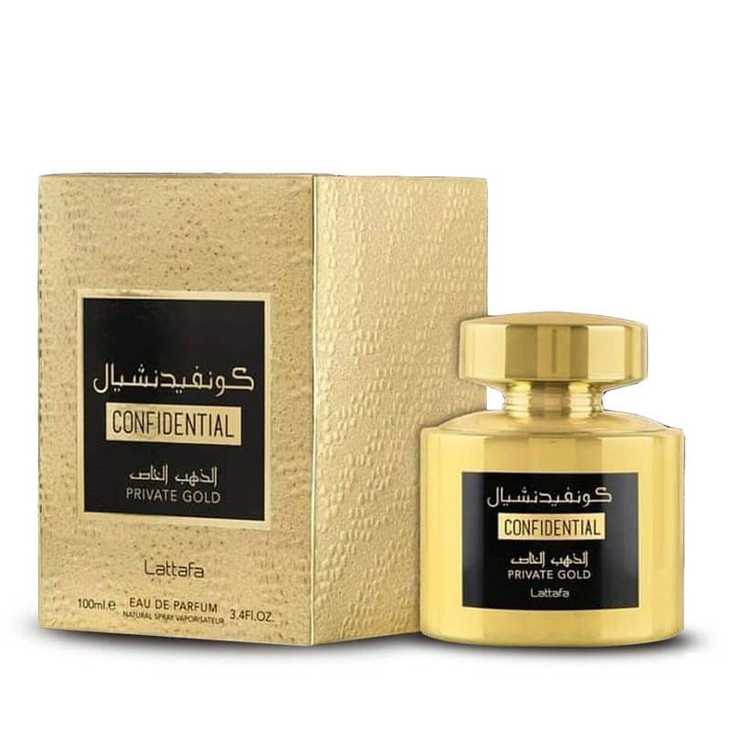 Lattafa Confidential Private Gold 100 mL EDP ‏ لطافة 0