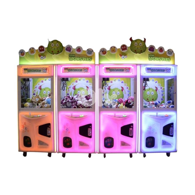 MINI MONSTERS (Four Cabinets)-Coin Operated Claw Machine (Refurbished) 1