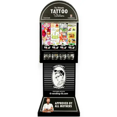 Tattoo & Stickers Vending Machine (4 Columns)  - Coin Operated
