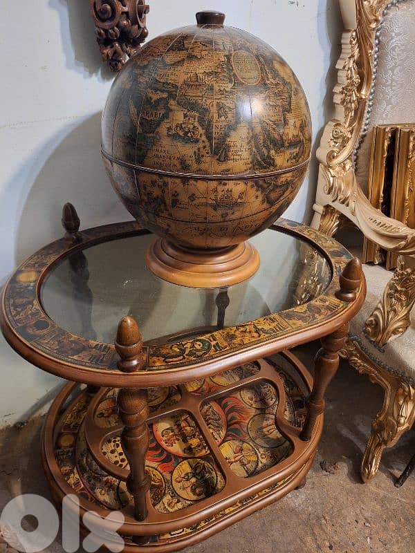 trolley globe bar vintage Italy original 3