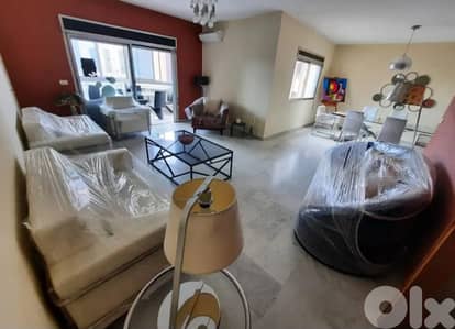 200 Sqm | Fully furnished apartment for rent in Naccache | Sea view