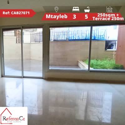Apartment with terrace for sale in mtayleb شقة مع تراس للبيع في المطيل