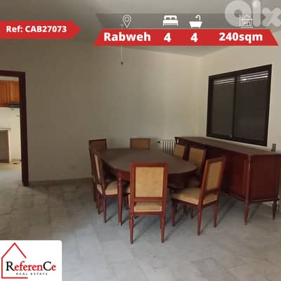 Apartment for sale in Rabweh شقة للبيع في الربوة
