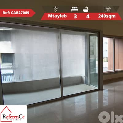 Luxury appartment for sale in mtayleb شقة فاخرة للبيع في المطيلب