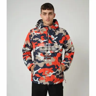Napapijri Rainforest Orange Camo Jacket Napapijri Rainforest Orange Camo Jacket