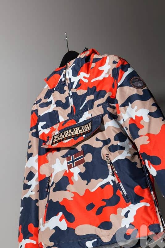 Napapijri Rainforest Orange Camo Jacket 3