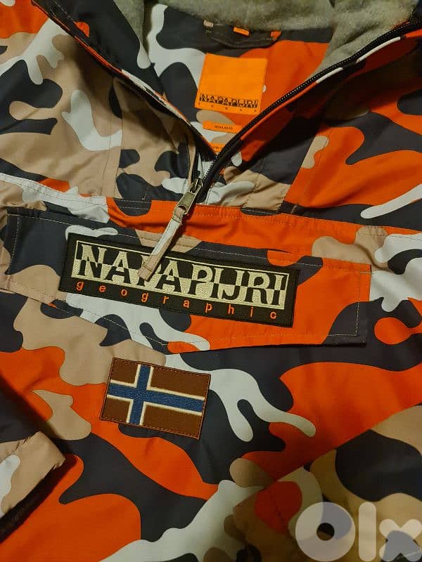 Napapijri Rainforest Orange Camo Jacket 13