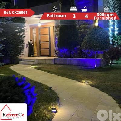 High end furnished villa in Faitroun فيلا مفروشة فاخرة في فيطرون