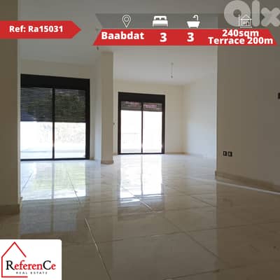 Luxury apartment with terrace in Baabdat شقة فاخرة مع تراس في بعبدات