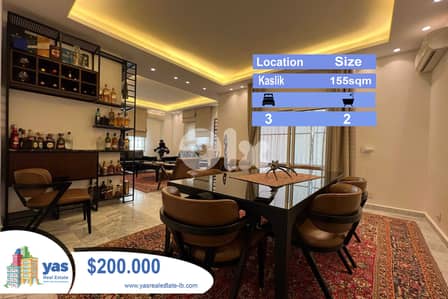 Kaslik 140m2 |  Luxurious | Calm Street | Prime Area | EH RA |