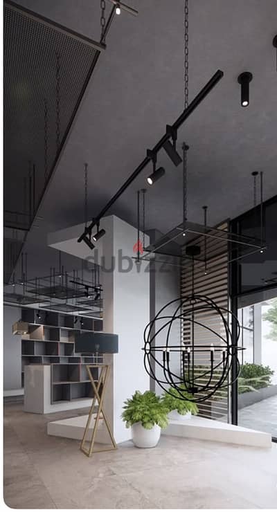 High ceiling showroom or bistrot down town high brand
