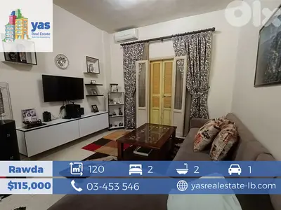 Rawda 120m2 | Mint Condition| Fully Furnished | AA |