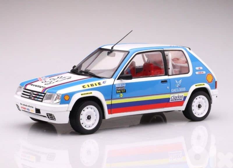 Peugeot 205 1.9 (Rally 1990) diecast car model 1;18. 6