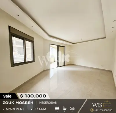 115 SQM Apartment for SALE in Zouk Mosbeh !