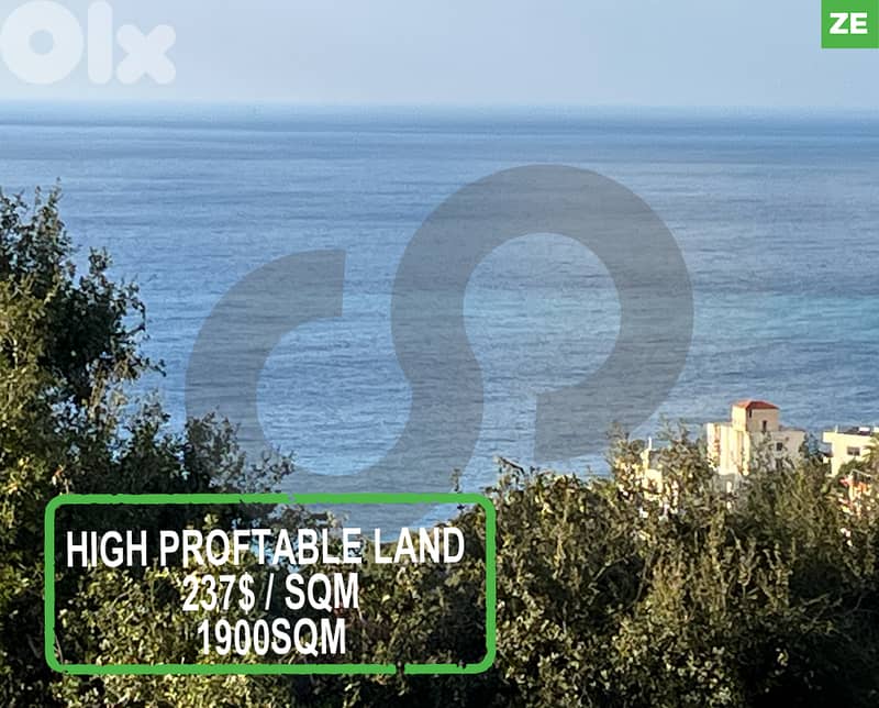high profitable land, keserwan, bouar/ البوار  REF#ZE116198 0