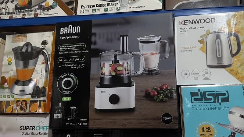 Braun 750w food processor + GIFT HAND BLENDER 1