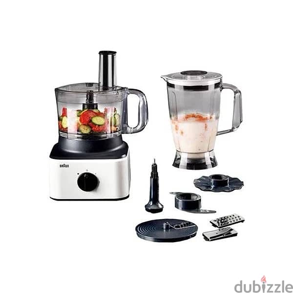 Braun 750w food processor + GIFT HAND BLENDER 2