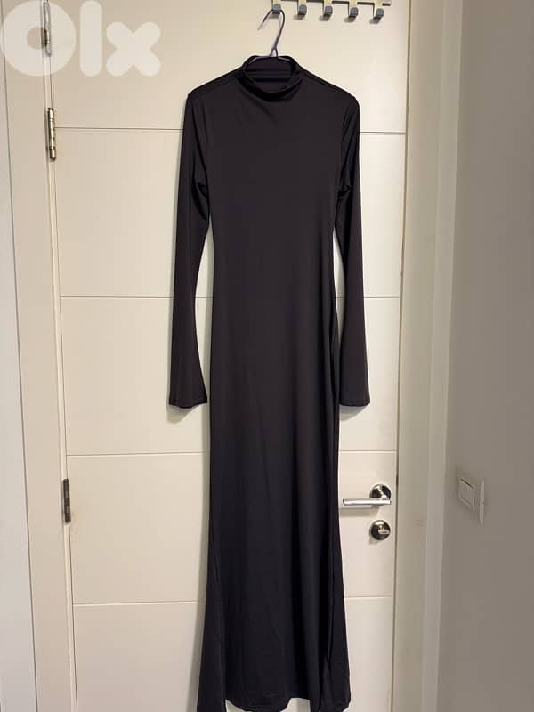 elegante  grey dress from bershka size s 0