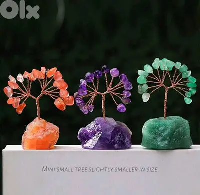 Natural Gem Stones Tree for decoration and positive energy