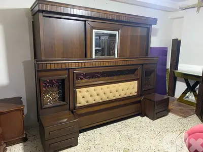 اوضة نوم شغل توصاية ملبسة قشرة افركيه خشب زان ولاتي سحاب