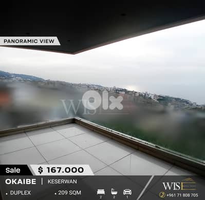 209 SQM Duplex for SALE in Okaibe - Keserwan!