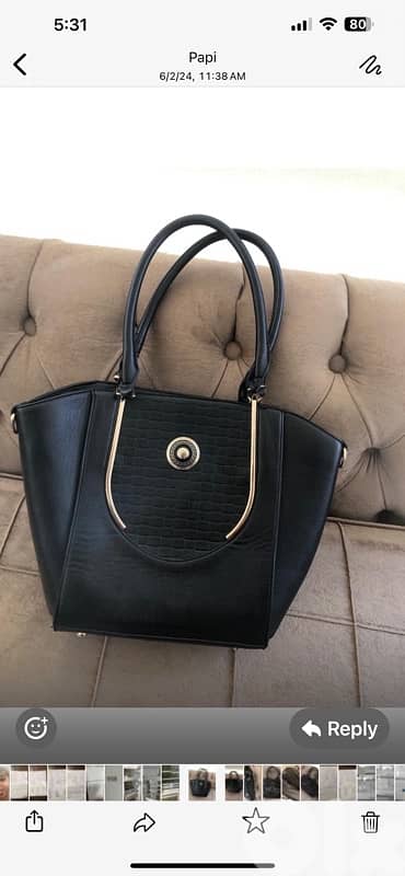 sac noir en cuir 0