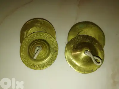 Solid Brass Egyptian Belly Dancing Finger Cymbals صاجات set of 4