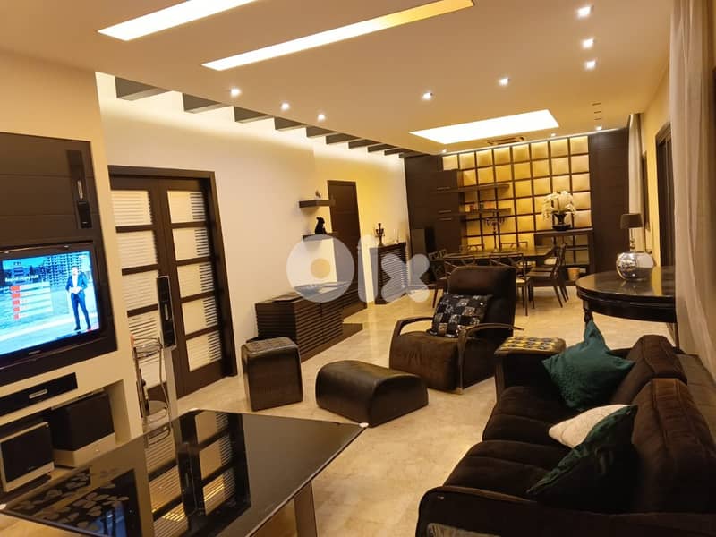 220 Sqm | Fully Furnished & Decorated Apartment For Rent In Jal El Dib 0