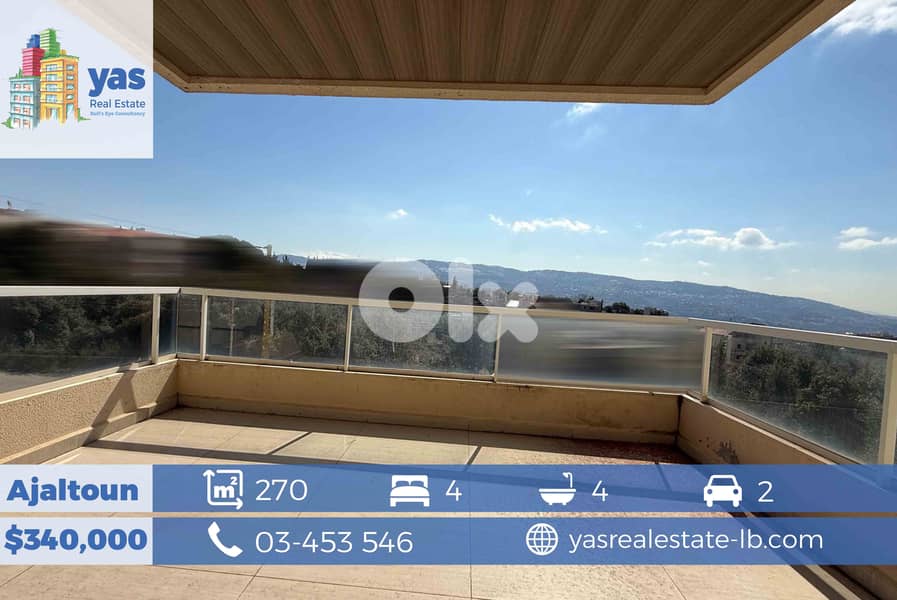 Ajaltoun 270M2 | Spacious Flat | New | Luxurious | Mountain View | 0