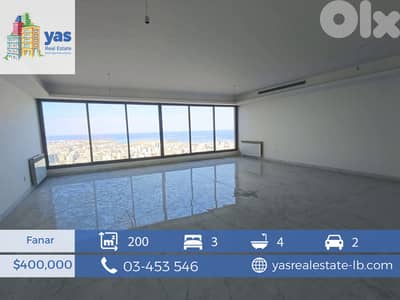 Fanar 200m2 | City/Sea View | Dead End Street | Quiet Area | AA/BA