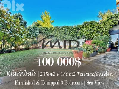 Kfarehbab | Signature | Furnished 235m² + 180m² Terrace | Lux Deal
