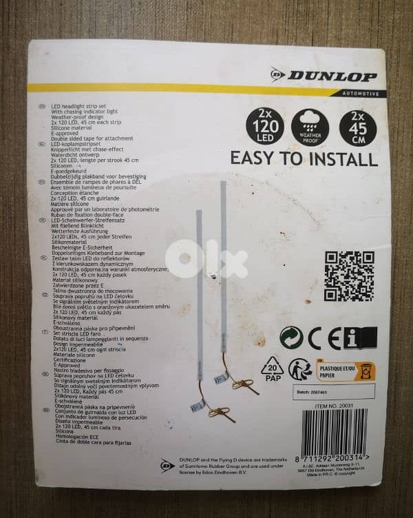 LED headlight strip set Dunlop 1