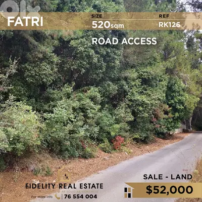 Land for sale in Fatri RK126 أرض للبيع في فاتري