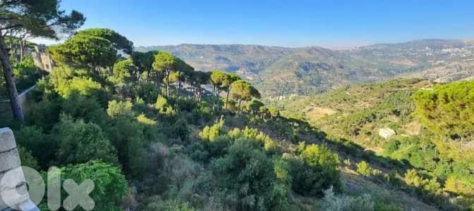 Land +Mountain view  for sale in Bhamdoun - ارض للبيع في بحمدون