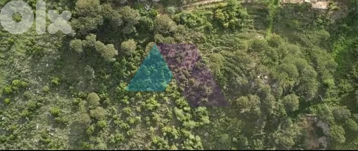 Land +Mountain view  for sale in Bhamdoun - ارض للبيع في بحمدون