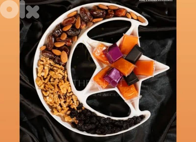Ramadan moon and star plate 1